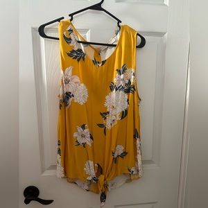 LOFT Sleeveless Floral Blouse Size 16
